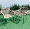 Artificial rattan dinner set