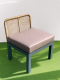 Synthetic rattan living room set