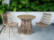 Artificial rattan dinner set