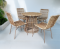 Artificial rattan dinner set