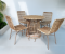 Artificial rattan dinner set