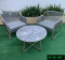 Artificial rattan dinner set