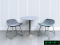 Artificial rattan dinner set