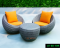 Artificial rattan sofa set
