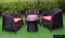 Artificial rattan dinner set