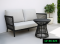 Synthetic rattan living room set