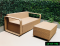 Artificial rattan living room sofa set