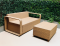 Artificial rattan living room sofa set