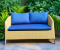 Artificial rattan living room sofa set