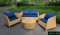 Artificial rattan living room sofa set