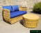 Artificial rattan living room sofa set