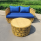 Artificial rattan living room sofa set