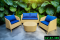Artificial rattan living room sofa set