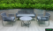 Synthetic rattan living room set
