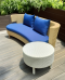 Synthetic rattan living room set