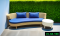 Synthetic rattan living room set