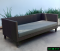 Artificial rattan dinner set