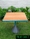 Teak top table