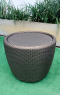 Artificial rattan dinner set