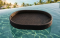 Artificial rattan floating tray