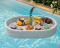 Artificial rattan floating tray