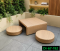 Artificial rattan coffee table set