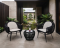 Artificial rattan dinner set