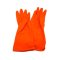 ถุงมือยางสีส้ม  SIZE S ขนาด 7.5 นิ้ว