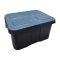 กล่องพลาสติก กล่องเก็บของ มีฝาปิด 3020M สีเทา 45.5x59x30.5 ซม