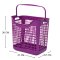 ตะกร้าผ้าพลาสติก 1051 สีม่วง ขนาด 38x29.5x37 ซม