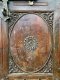 Full Carved Colonial Old Door in Rustic Green