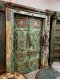 Old Teakwood Door in Rustic Green