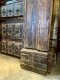 Antique Wooden Door with Iron Nails Decor
