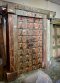 Old Wooden Door with Iron and Brass Decor