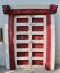 Vintage Door in Red and White Color