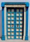 Vintage Door in White and Blue