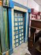 Vintage Door in White and Blue