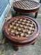 ST15 Round Coffee Table with Brass Decor
