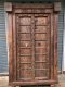 XL32 Vintage Wooden Door with Iron Decor