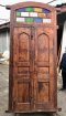 Carved Wood Door with Glass