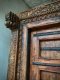 Vintage Door with Carving and Iron Decor