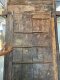 Antique Wooden Door with Carving and Brass