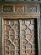 Arabic Style Antique Door with Carving and Brass