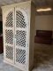 CTXL9 White Cabinet with Carved Doors