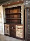 CTXL11 Antique Display Cabinet with 2 Doors 3 Drawers