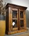 Wooden Glass Cabinet with Camel Bones Inlaid