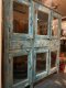 CTL19 Glass Cabinet in Distressed Blue Color
