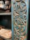 BRT12 Blue Book Rack with Fine Carving