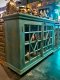 Glass Cabinet in Blue Color