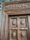 Old Wooden Door with Brass and Carving
